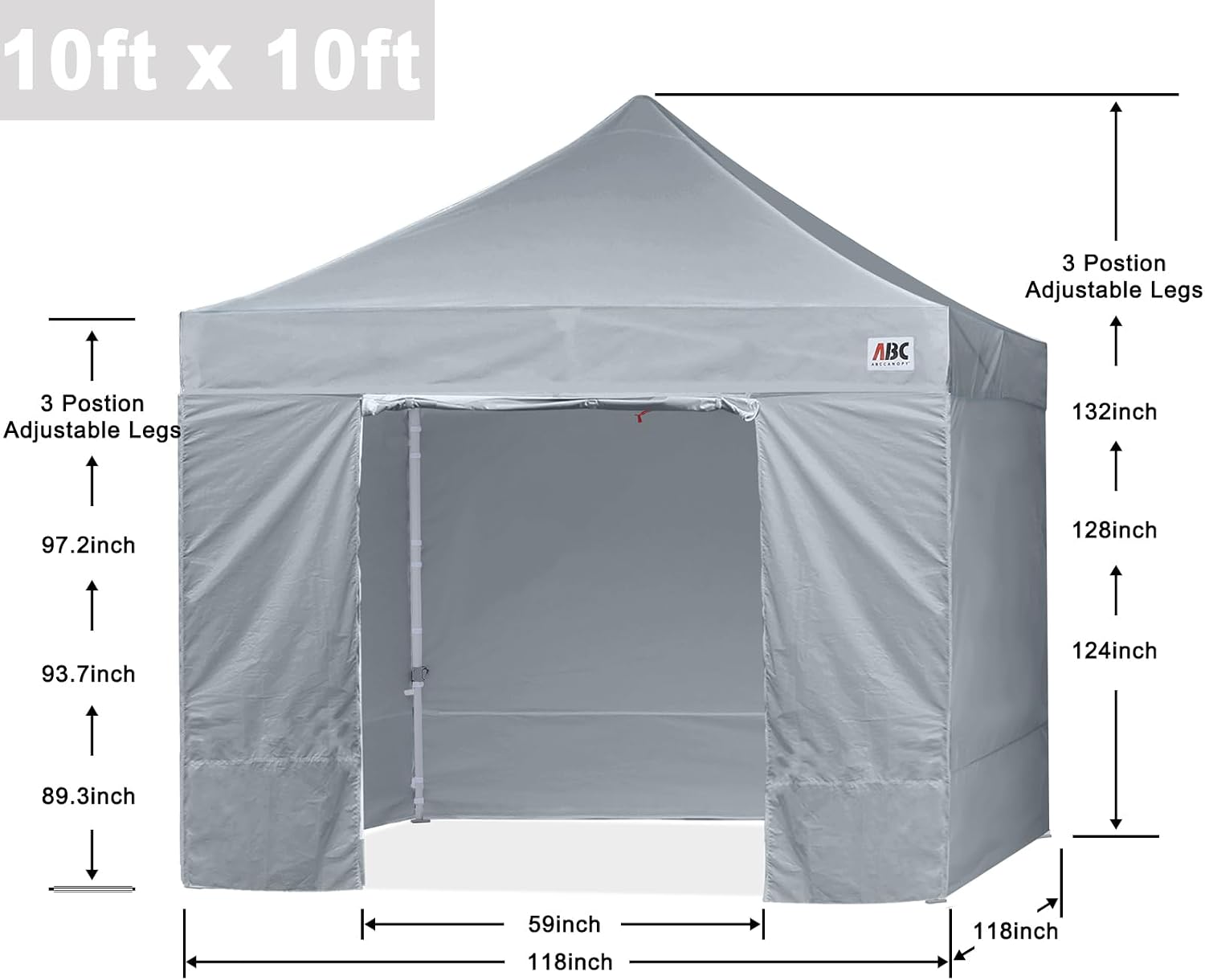 S1 Nova Base® - Lite Pop Up Canopy Tent with Sidewalls