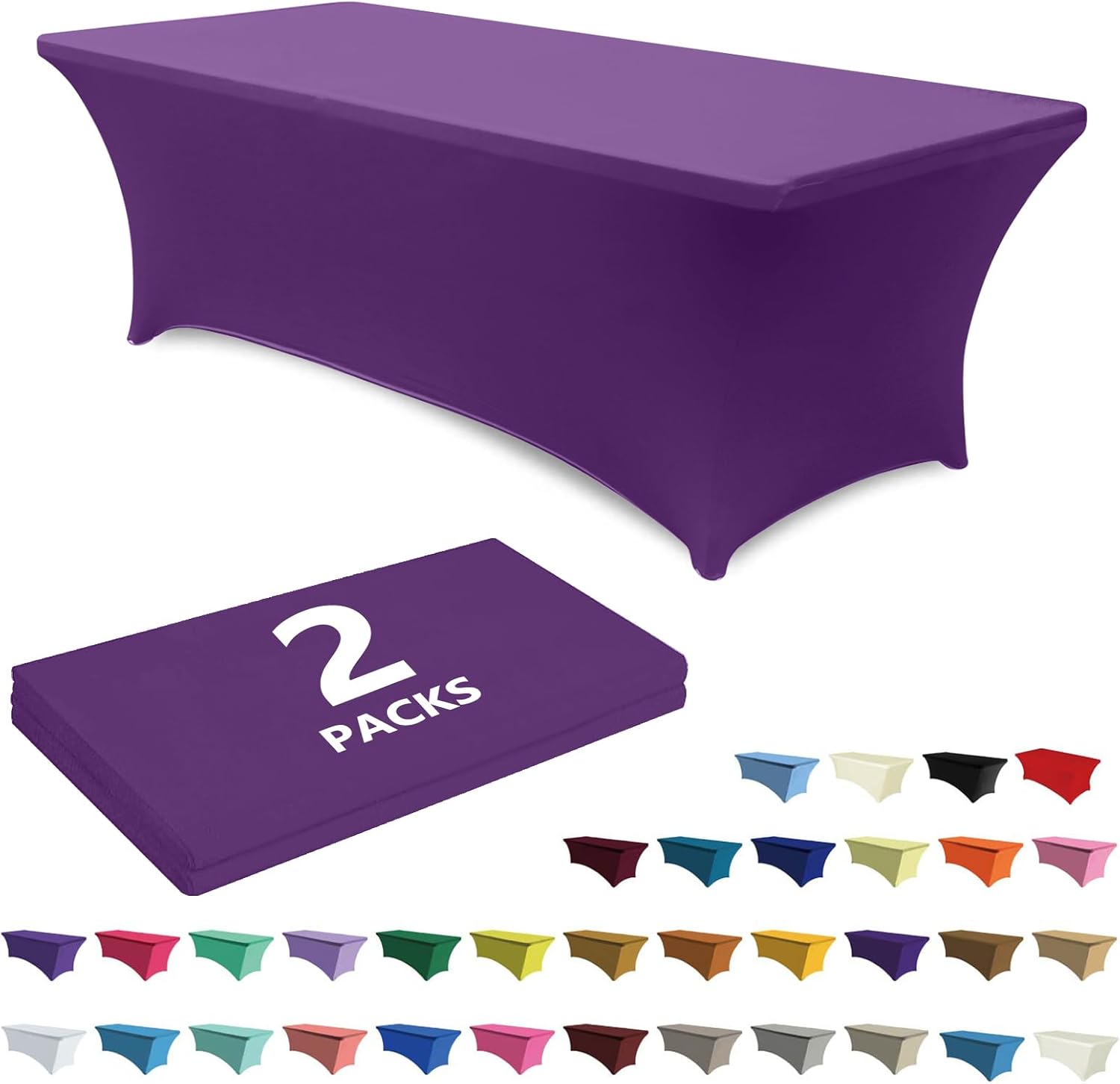 ABCCANOPY Spandex Tablecloths for Home Rectangular Table (Full encirclement)