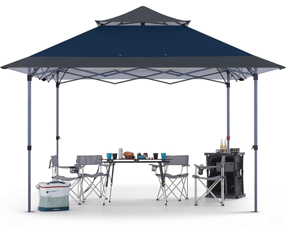 Outdoor Portable Canopy Tent with Vented Top 13x13