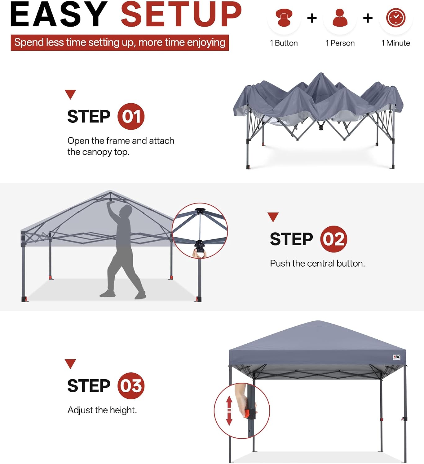 Low Crest™ Outdoor Pop Up Canopy Tent