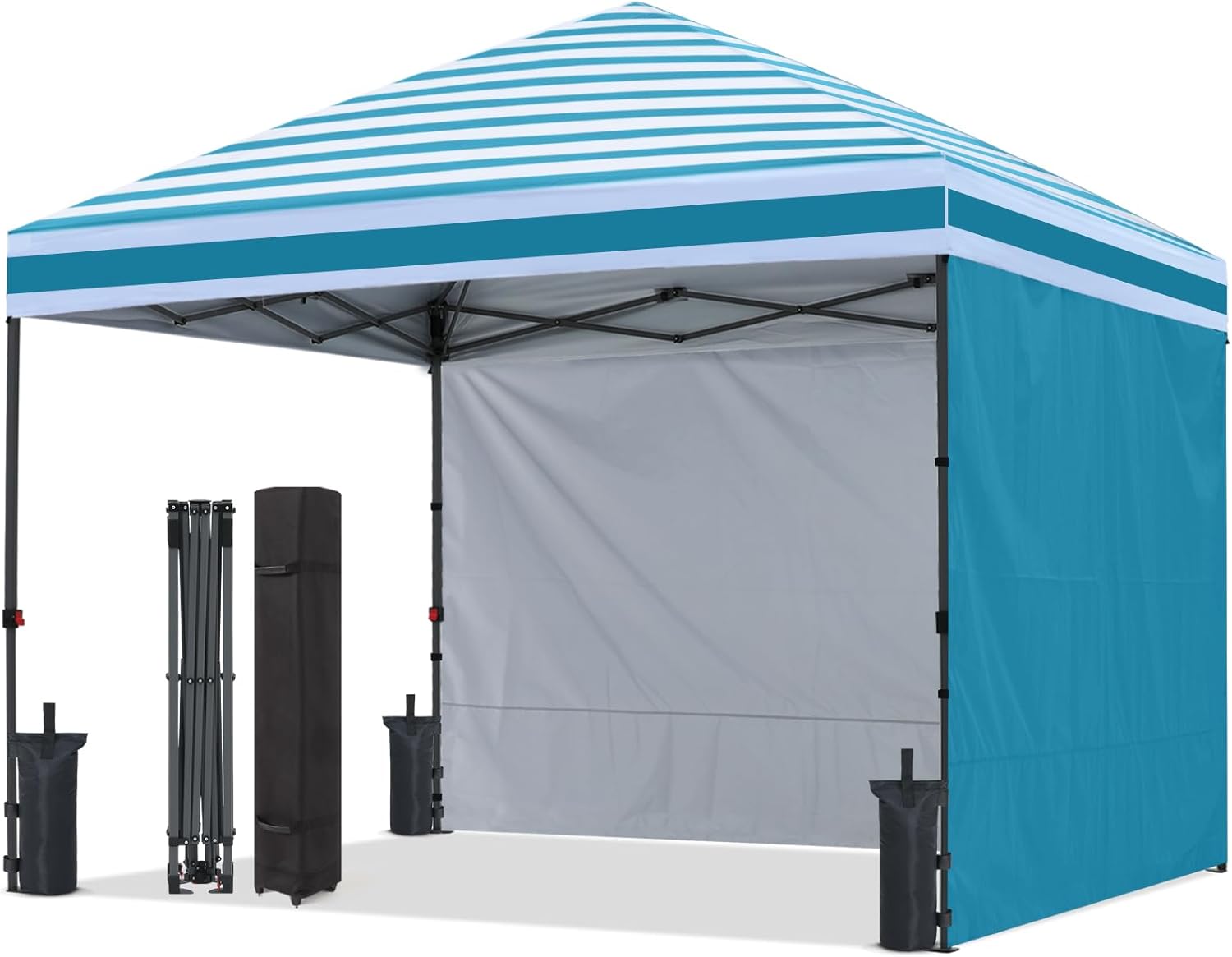 ABCCANOPY Outdoor Pop Up Canopy Tent with 2 Sun Walls (Low Crest™) - 6x6, 8x8, 10x10