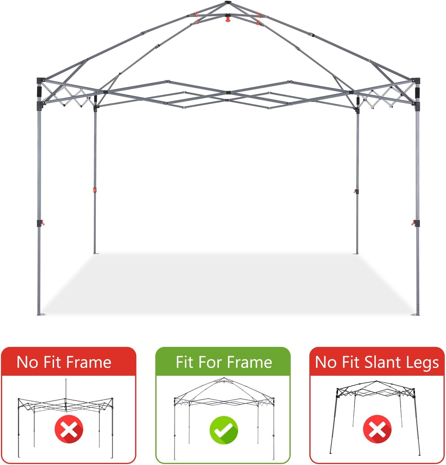 ABCCANOPY 10x10 Replacement Canopy Top Cover with Air Vent