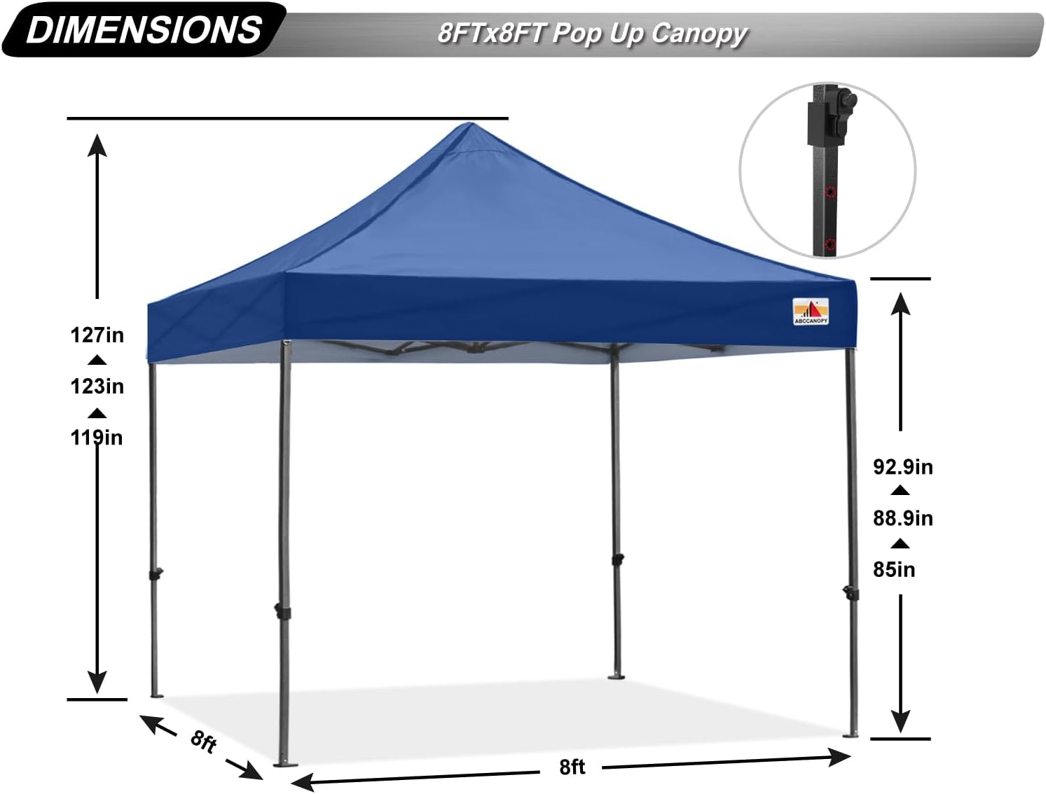 S1 Nova Base® - Lite Commercial Pop Up Canopy Tent 8x8/8x12/8x16