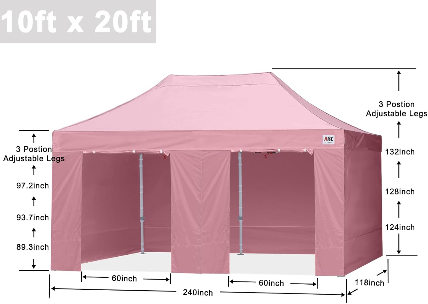 S1 Nova Base® - Lite Pop Up Canopy Tent with Sidewalls