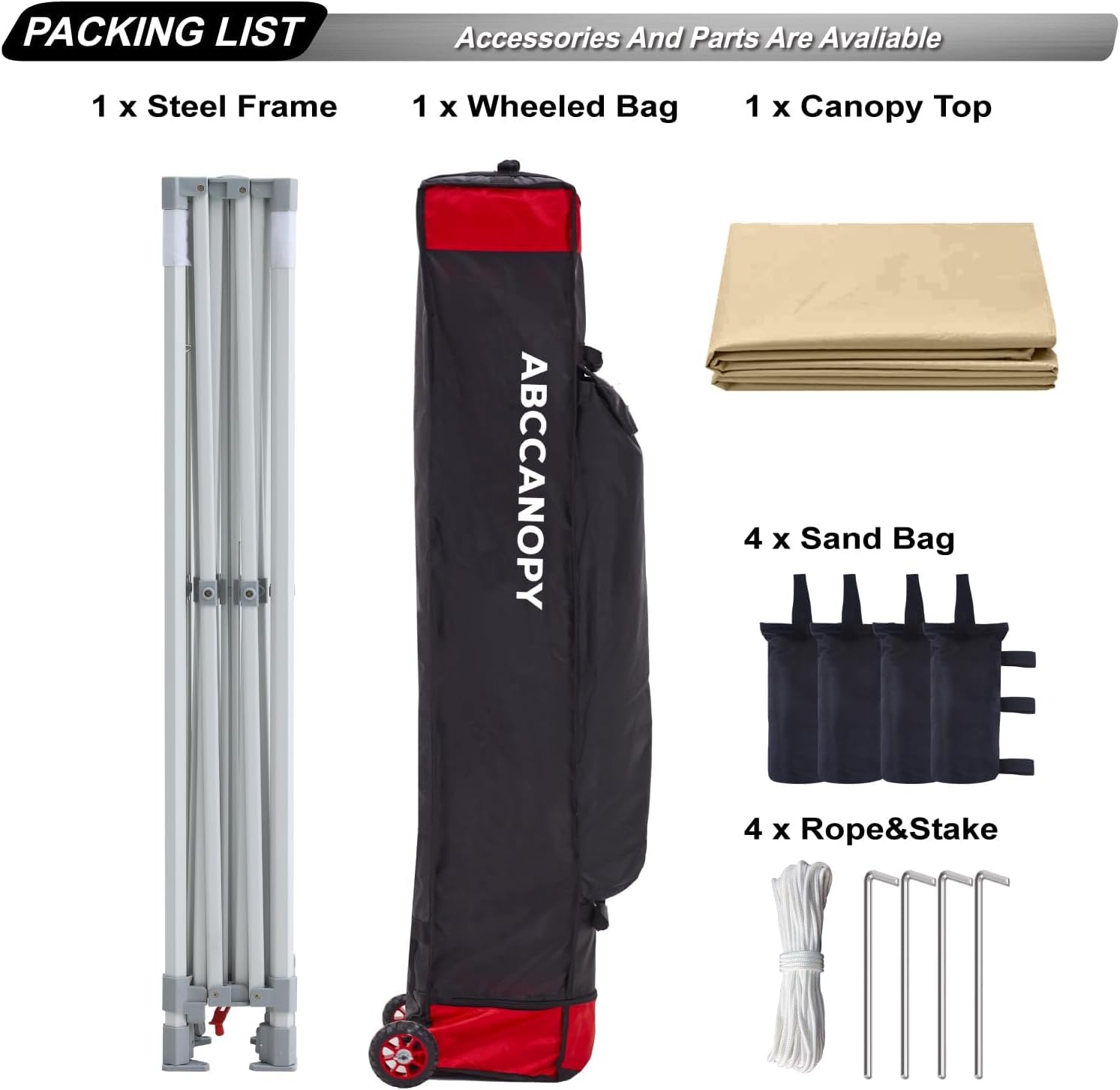 S1 Nova Base® - Frame Heavy Duty Pop Up Canopy Tent 8x8/10x10/10x15/10x20
