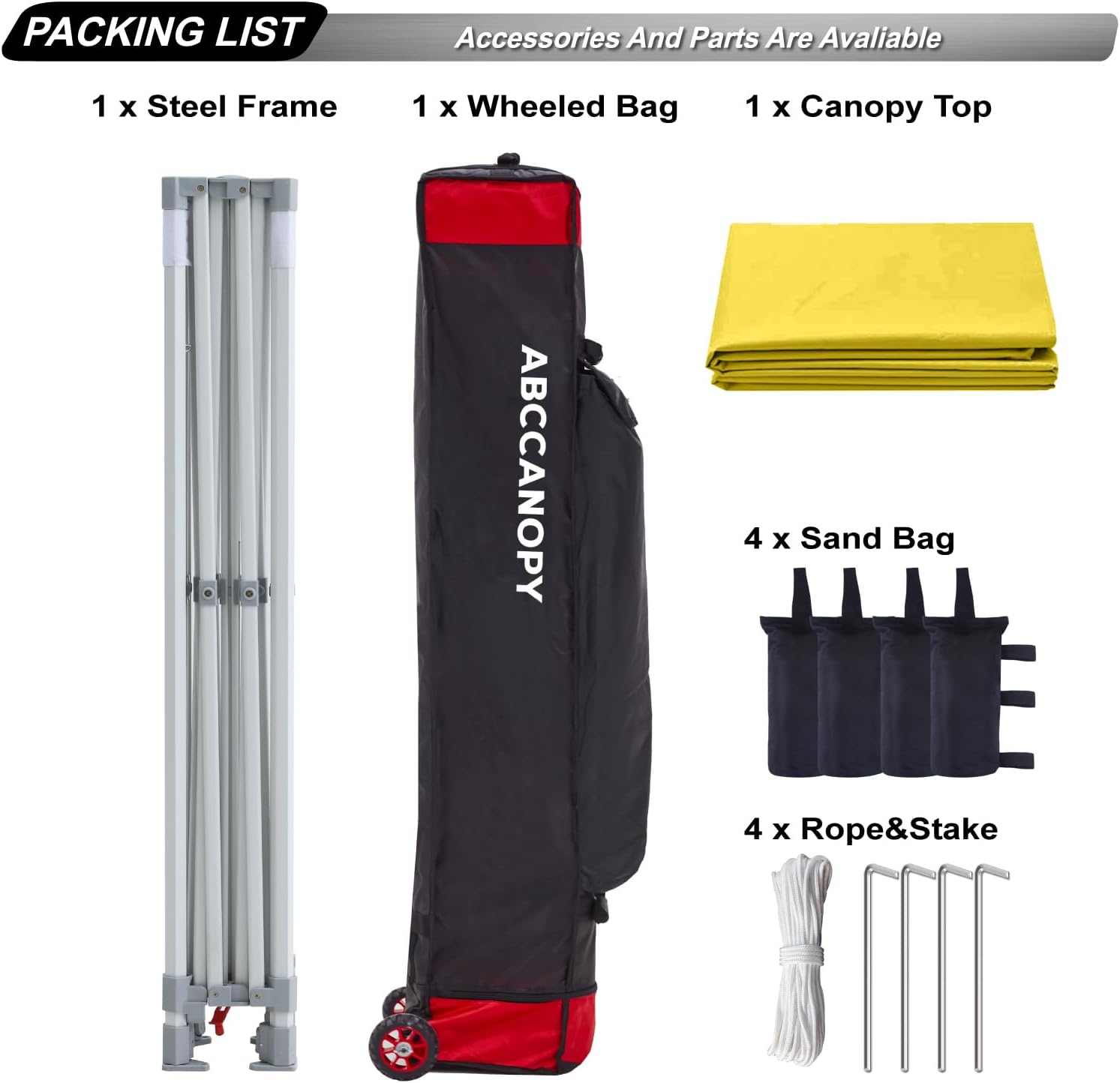 S1 Nova Base® - Frame Heavy Duty Pop Up Canopy Tent 8x8/10x10/10x15/10x20