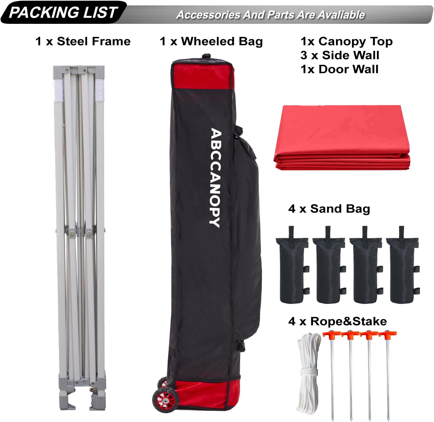 S1 Nova Base® - Lite Pop Up Canopy Tent with Sidewalls 8x8/8x12/8x16