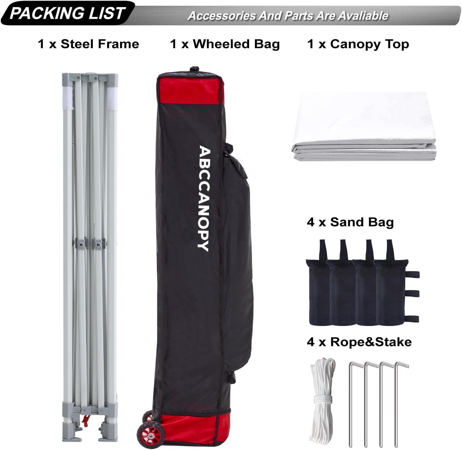 S1 Nova Base® - Frame Heavy Duty Pop Up Canopy Tent 8x8/10x10/10x15/10x20