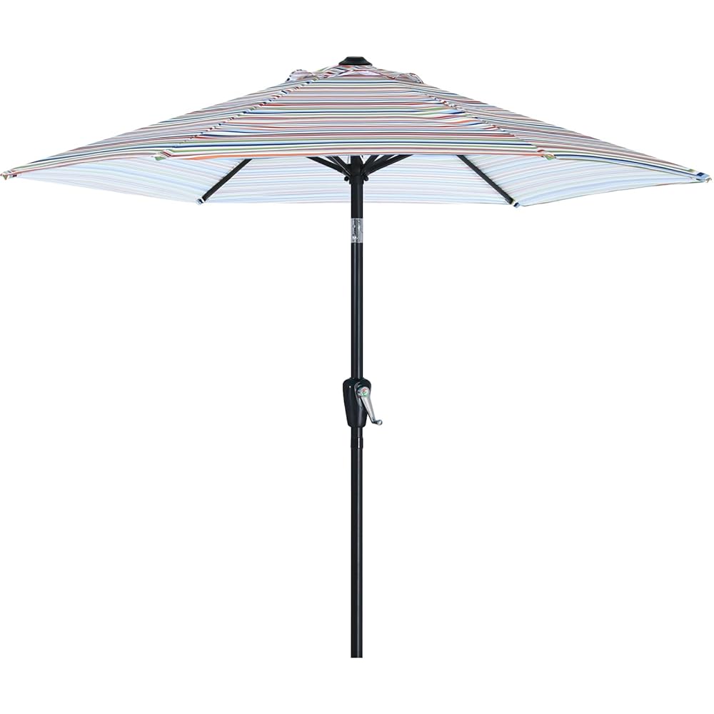 6' patio umbrella with base ABCCANOPY 7.5FT Patio Umbrella with Push Button Tilt