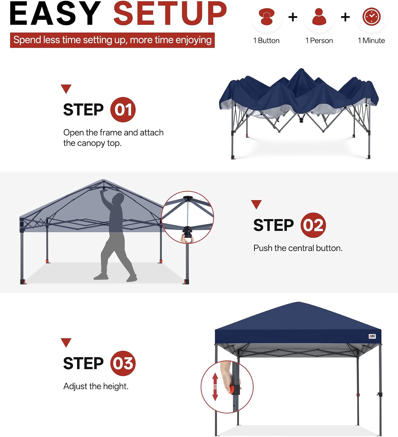 Low Crest™ Outdoor Pop Up Canopy Tent