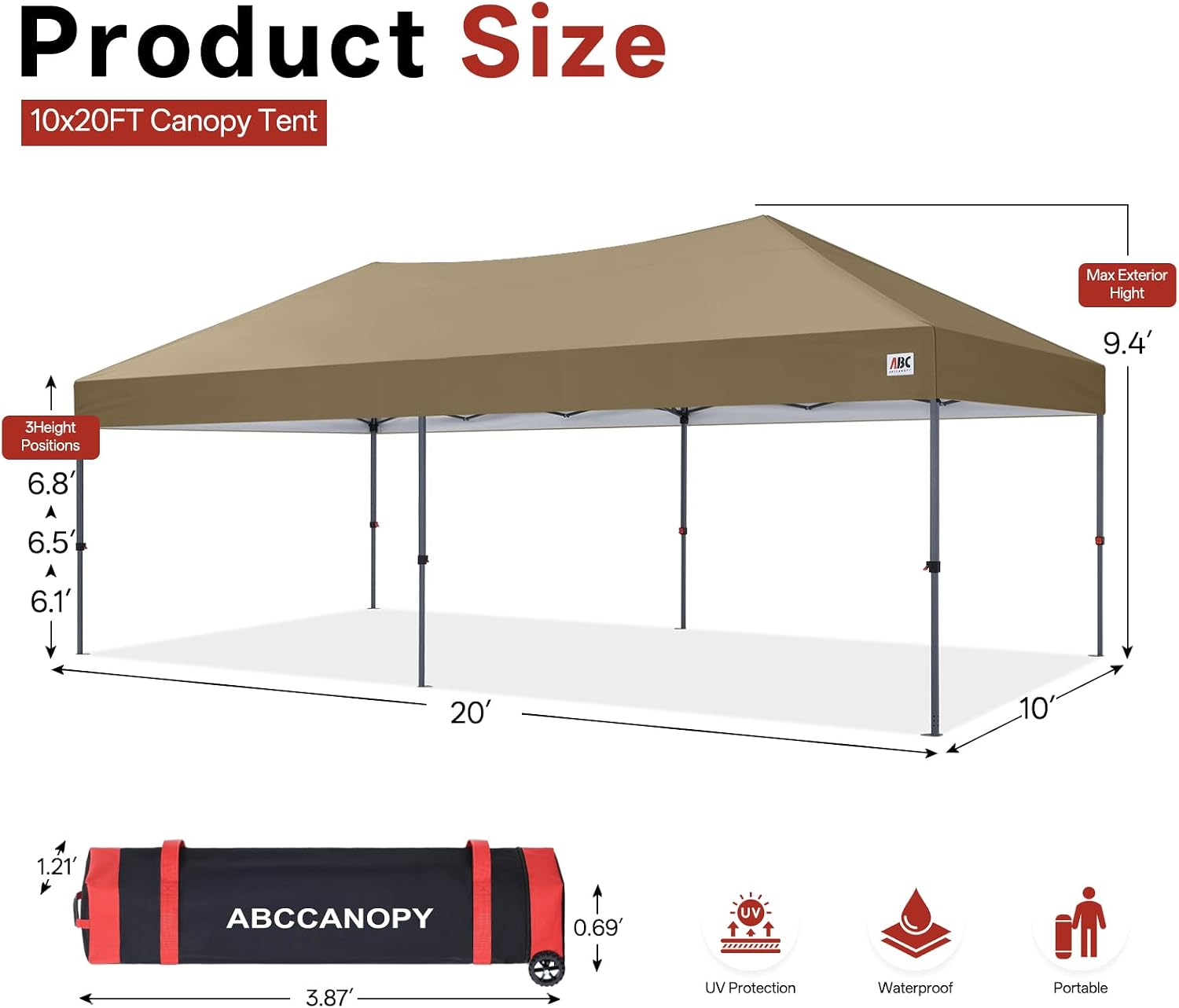 Low Crest™ Outdoor Pop Up Canopy Tent