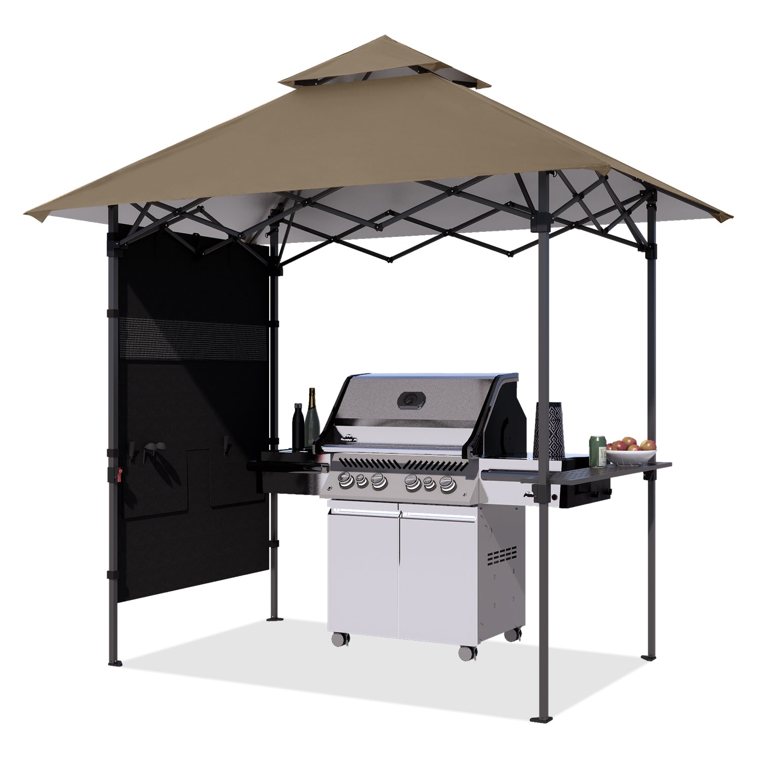 ABCCANOPY 8x5 Grill Gazebo BBQ Outdoor Shelter with LED Light