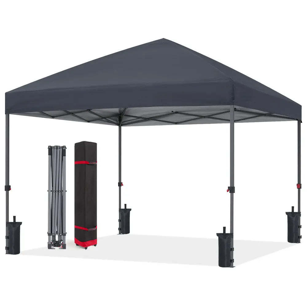 tents and canopies ABCCANOPY Durable Easy Pop up Canopy Tent Black / 8x8