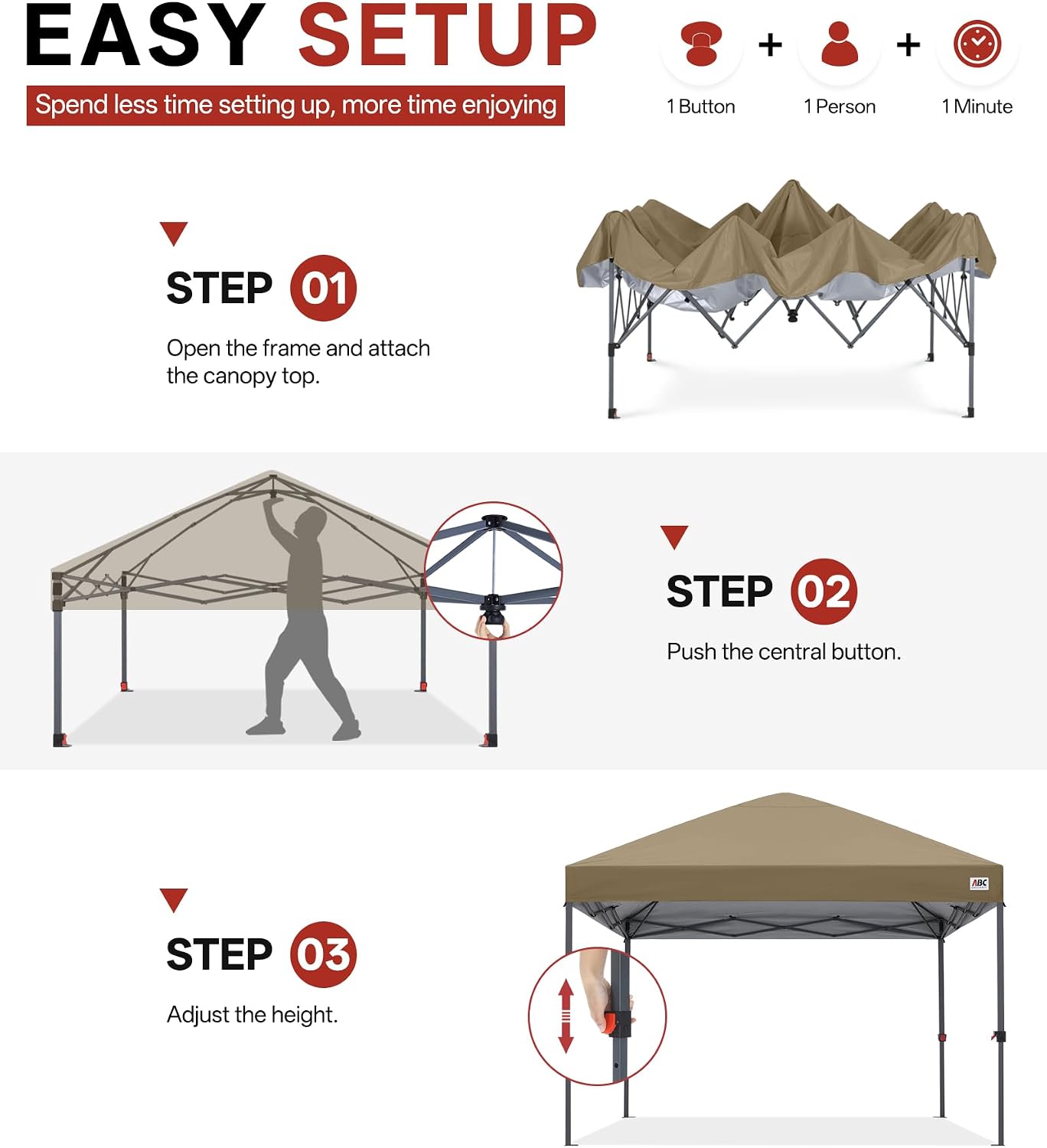 Low Crest™ Outdoor Pop Up Canopy Tent