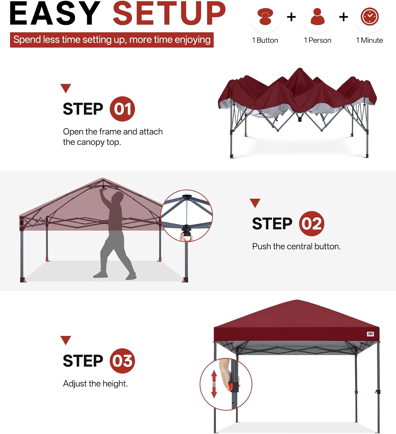 Low Crest™ Outdoor Pop Up Canopy Tent