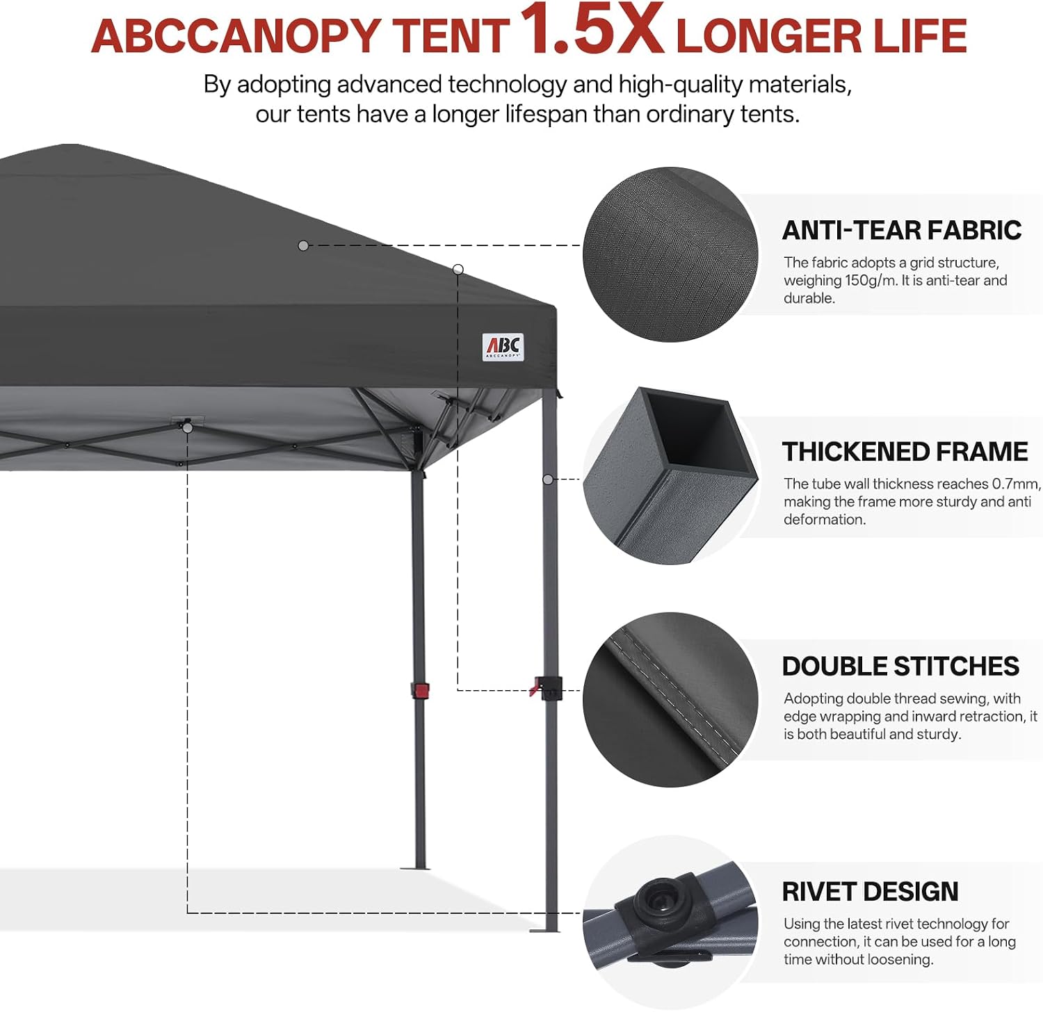 Low Crest™ Outdoor Pop Up Canopy Tent