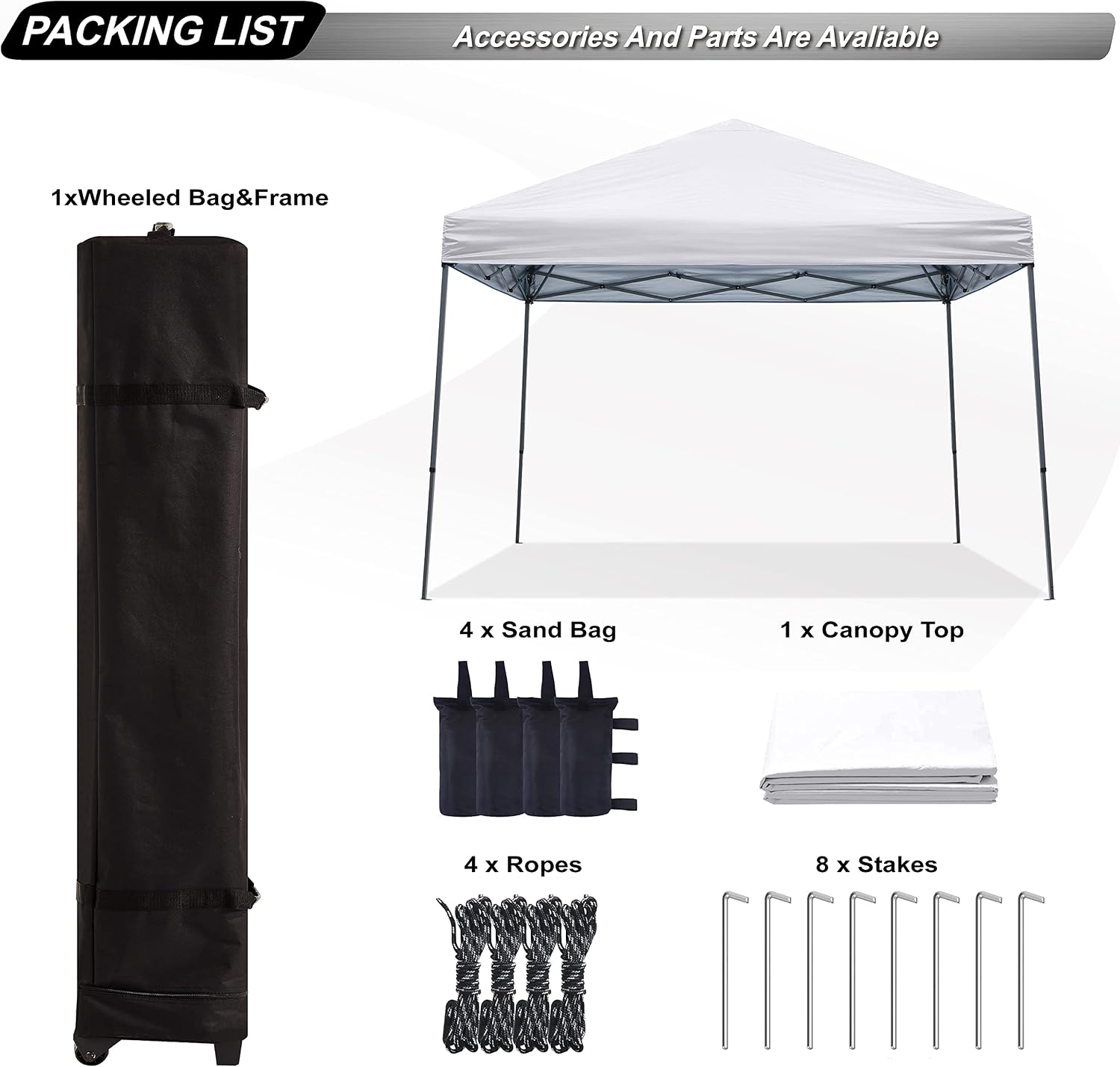 Knoll Shade™ Outdoor Stable Pop Up Camping Canopy Tent 10x10/12x12