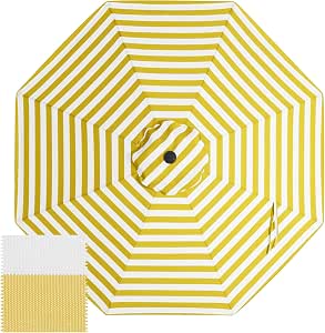 ABCCANOPY 9FT Patio Umbrella Replacement Canopy Only OLEFIN 5-Year Non Fading