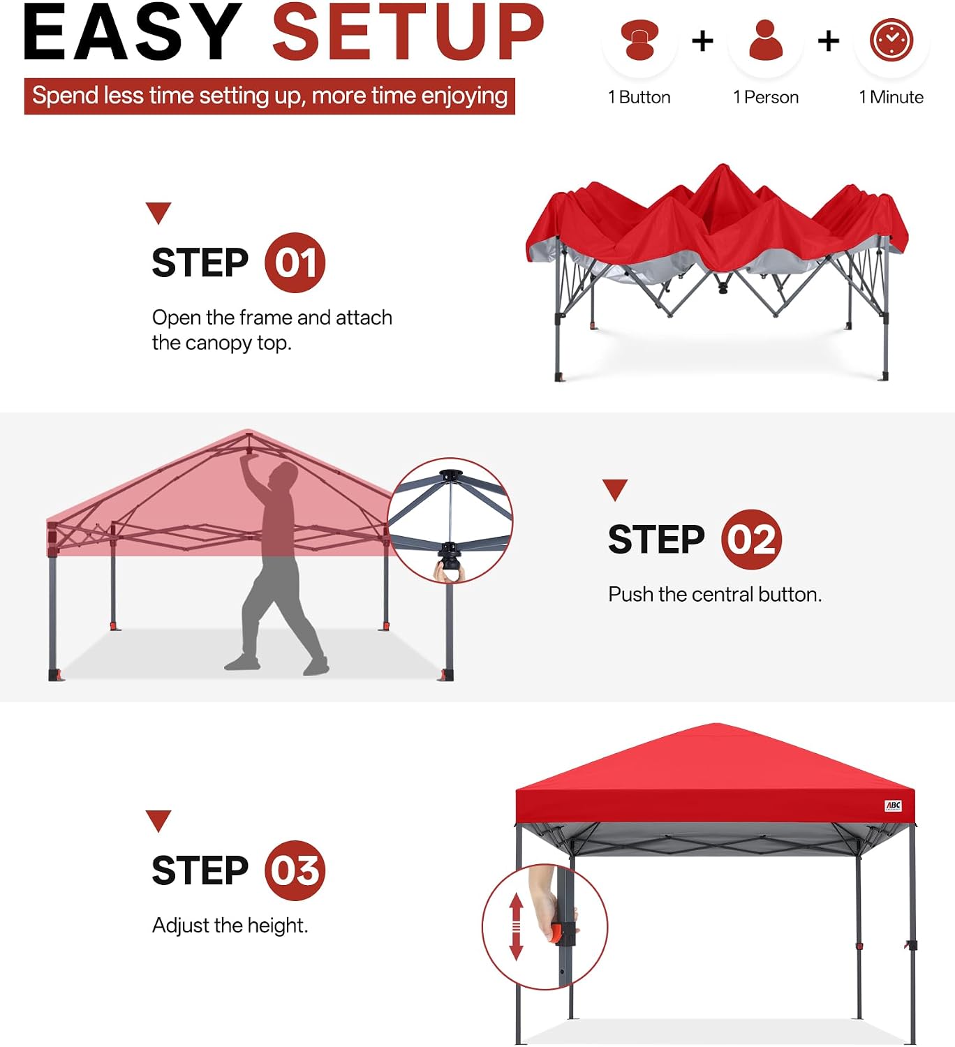 Low Crest™ Outdoor Pop Up Canopy Tent