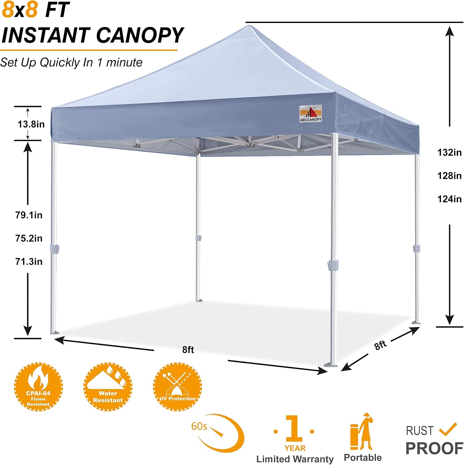 S1 Nova Base® - Frame Heavy Duty Pop Up Canopy Tent 8x8/10x10/10x15/10x20