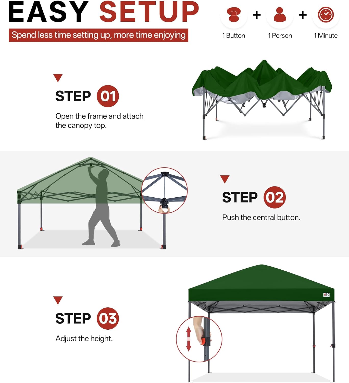 Low Crest™ Outdoor Pop Up Canopy Tent