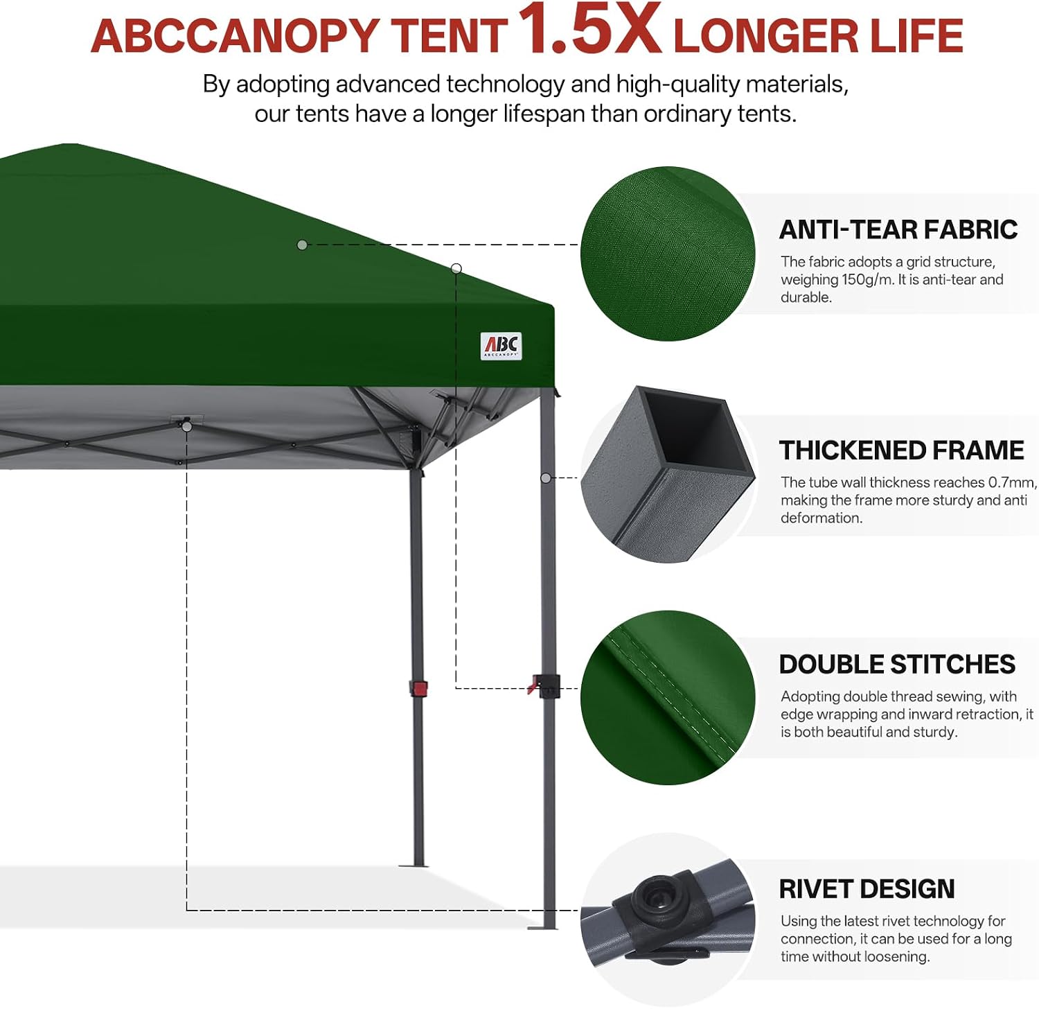Low Crest™ Outdoor Pop Up Canopy Tent