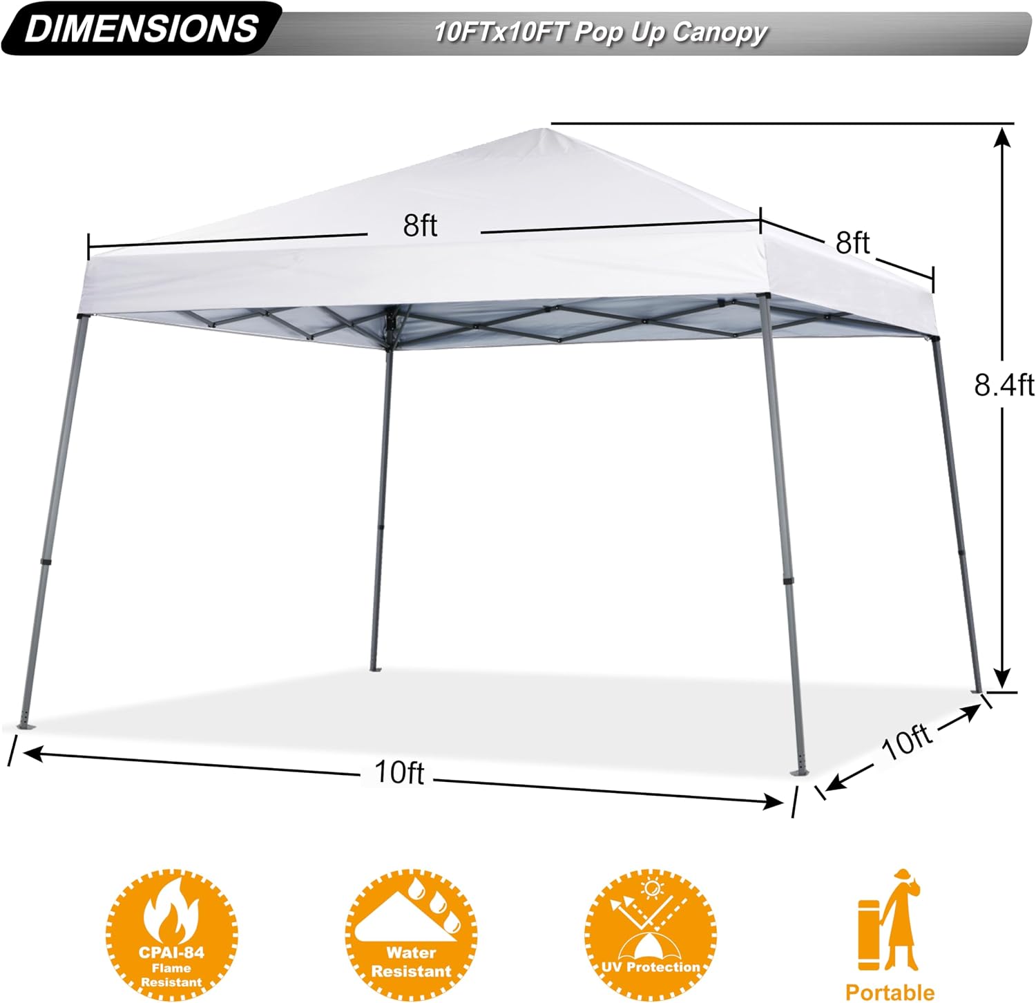 Knoll Shade™ Outdoor Stable Pop Up Camping Canopy Tent 10x10/12x12