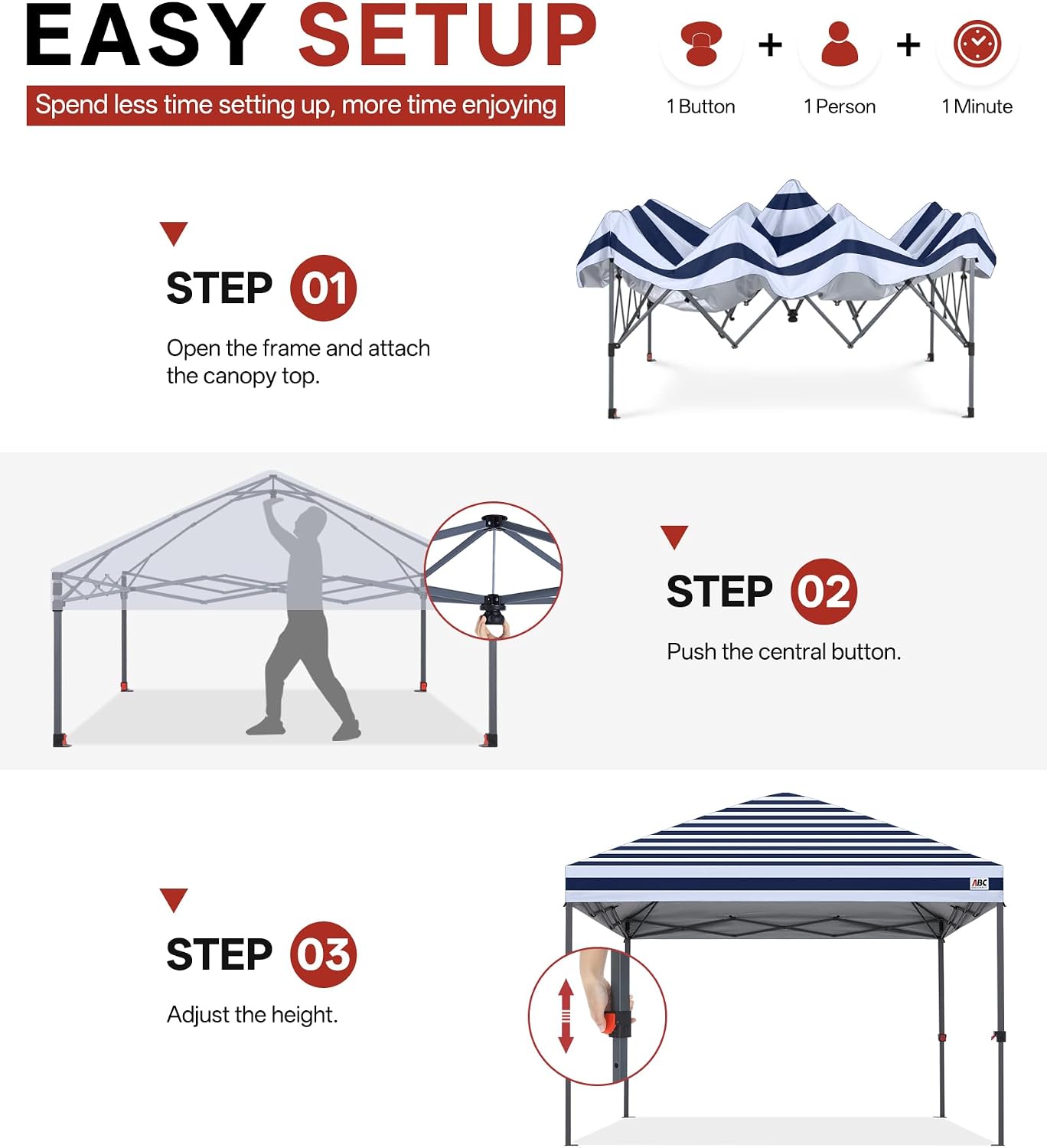 Low Crest™ Outdoor Pop Up Canopy Tent