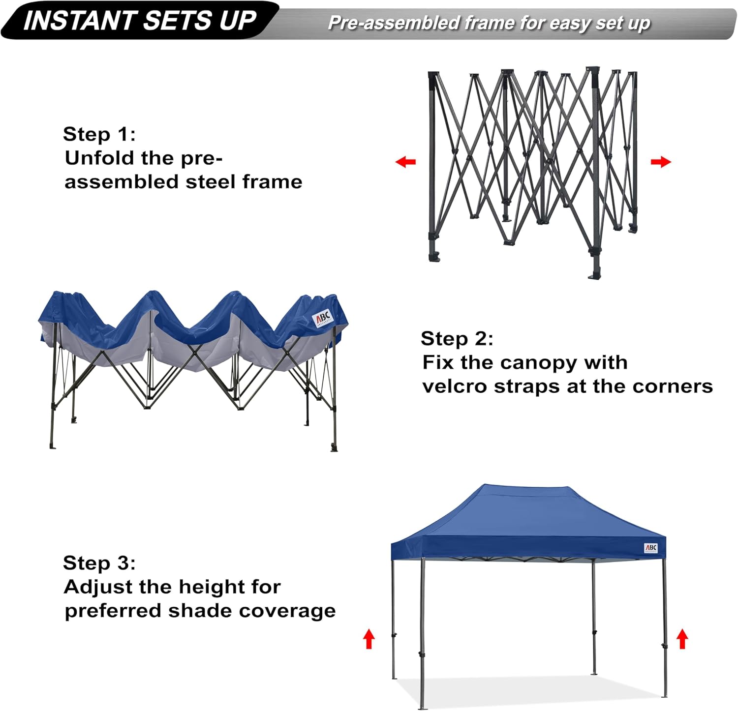 S1 Nova Base® - Lite Commercial Pop Up Canopy Tent 8x8/8x12/8x16