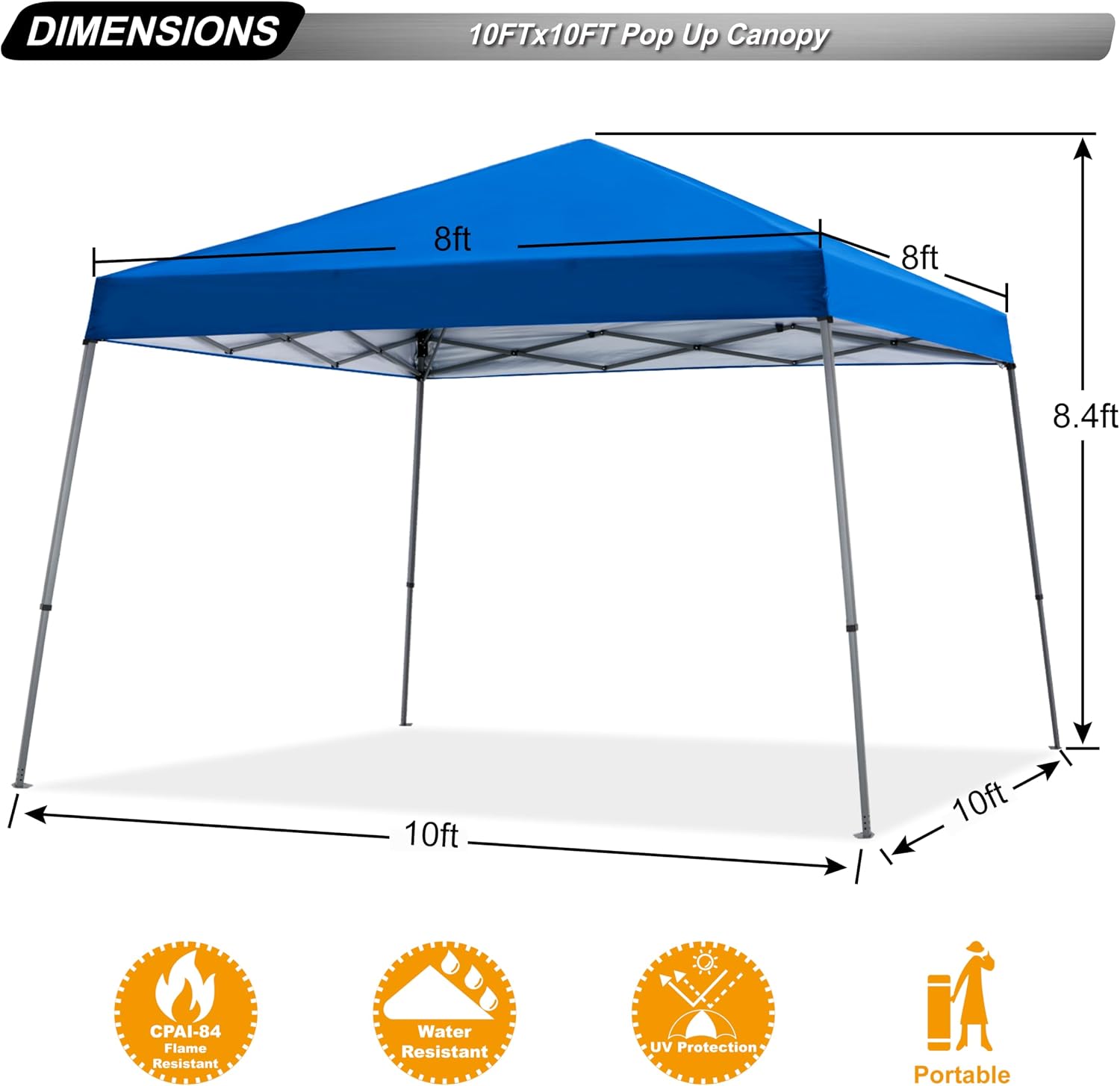 Knoll Shade™ Outdoor Stable Pop Up Camping Canopy Tent 10x10/12x12