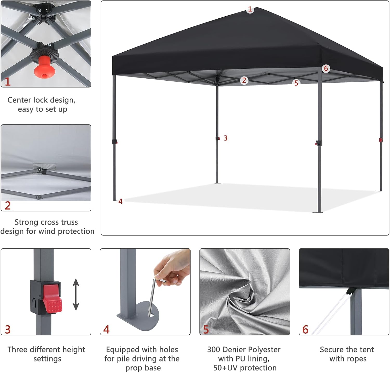 Low Crest™ Outdoor Pop Up Canopy Tent