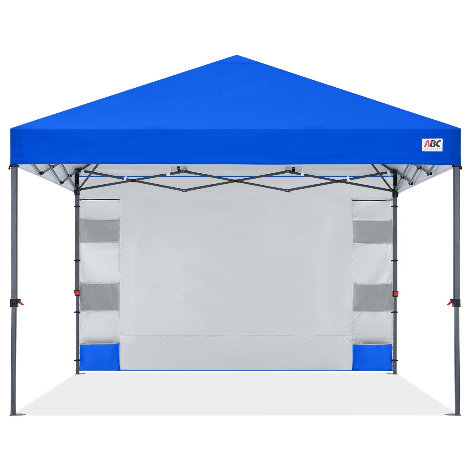 ABCCANOPY 10x10 Pop Up Canopy Tent with Storage Sidewall (Low Crest ) White