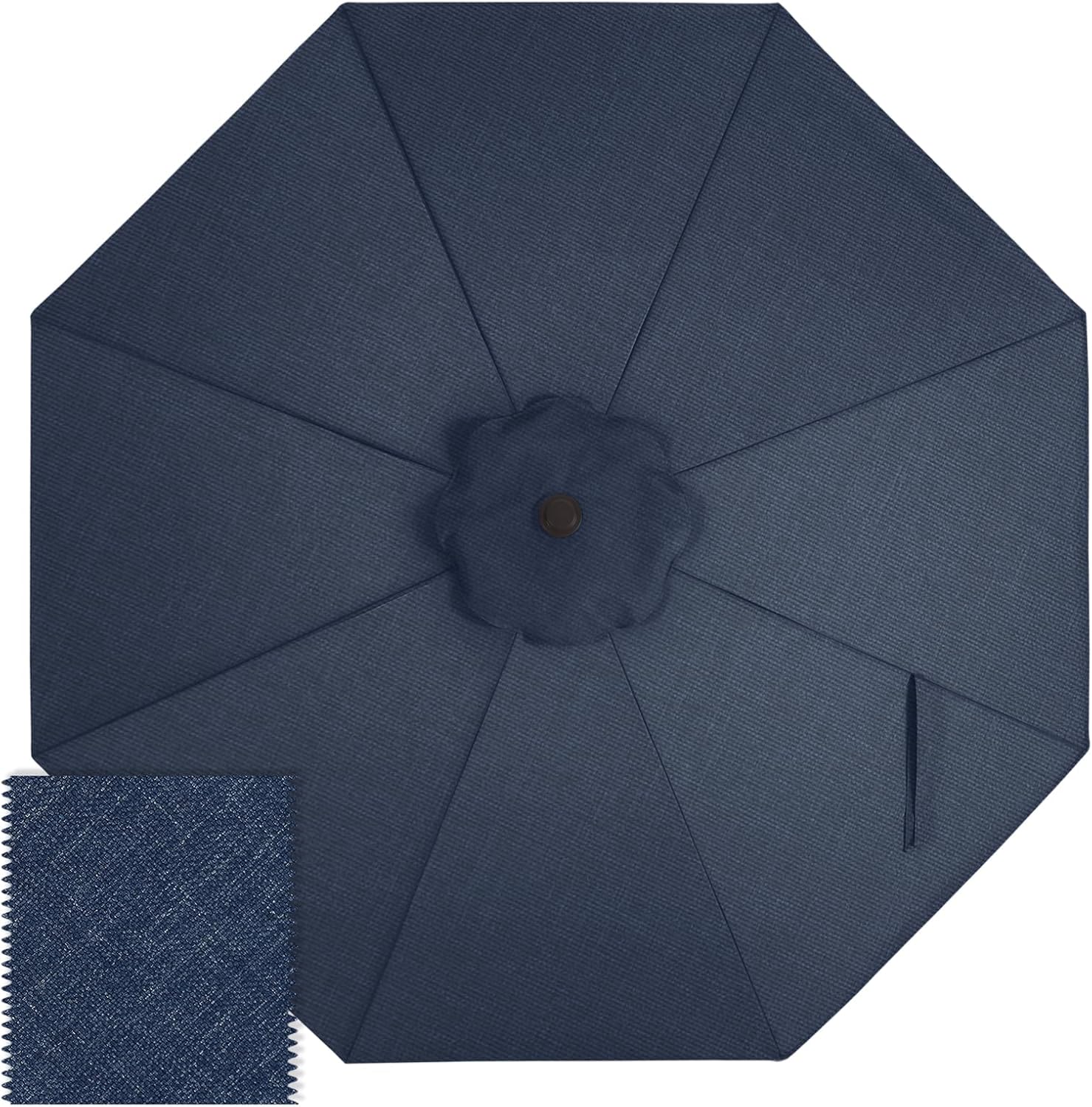 ABCCANOPY Outdoor 7.5FT/9FT/10FT Umbrella Replacement Top Suit 6/8 Ribs 8 Ribs / 9FT / Orange