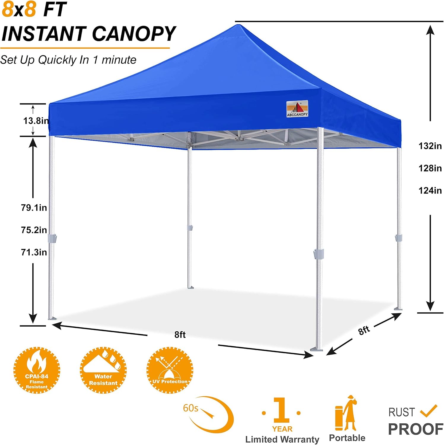 S1 Nova Base® - Frame Heavy Duty Pop Up Canopy Tent 8x8/10x10/10x15/10x20