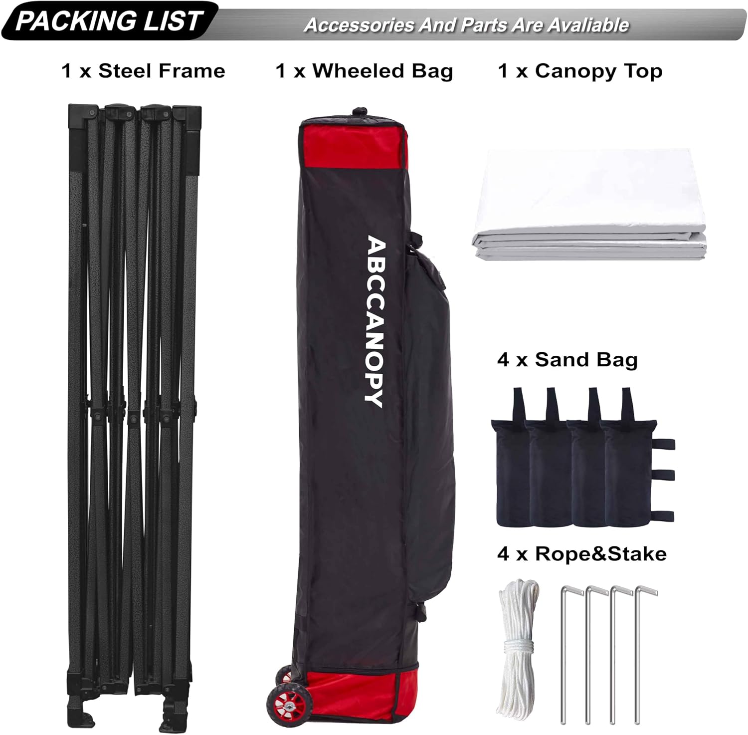S1 Nova Base® - Lite Commercial Pop Up Canopy Tent 8x8/8x12/8x16
