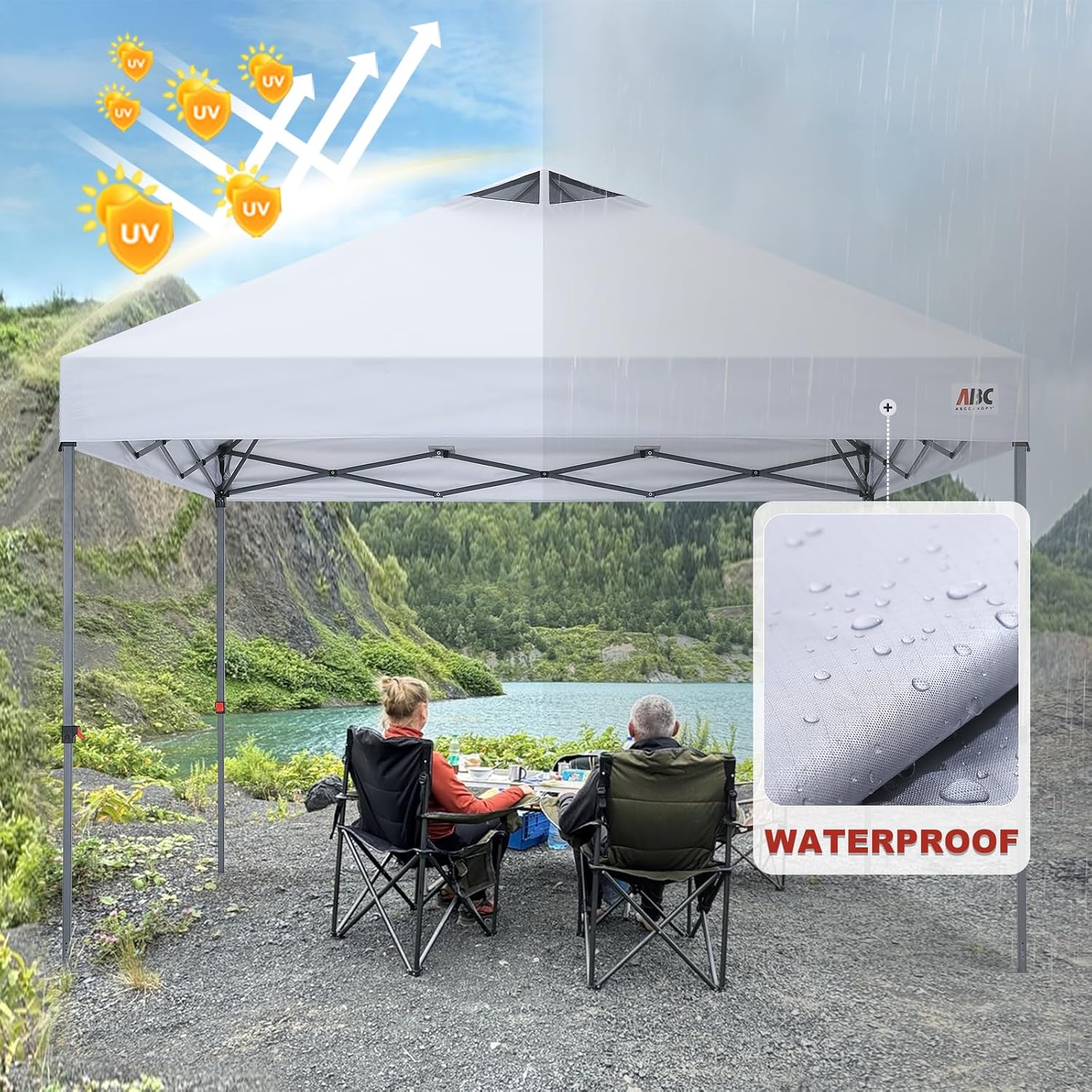 ABCCANOPY 10x10 Replacement Canopy Top Cover with Air Vent