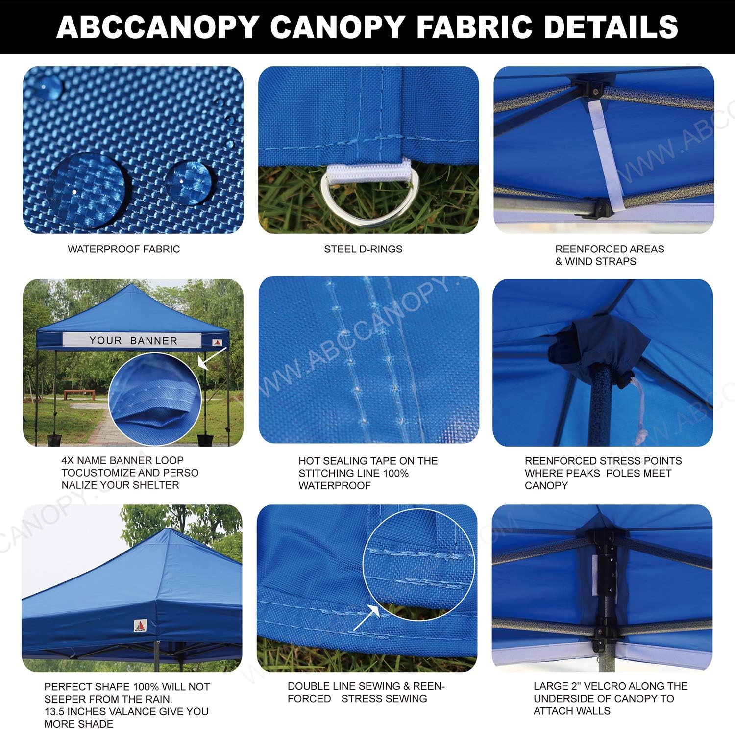 S1 Nova Base® - Lite Commercial Pop Up Canopy Tent with Window Sidewalls 4-Pack