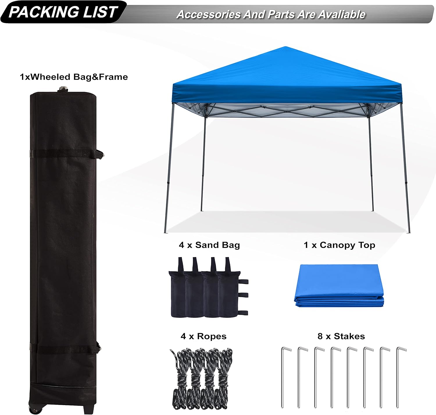 Knoll Shade™ Outdoor Stable Pop Up Camping Canopy Tent 10x10/12x12