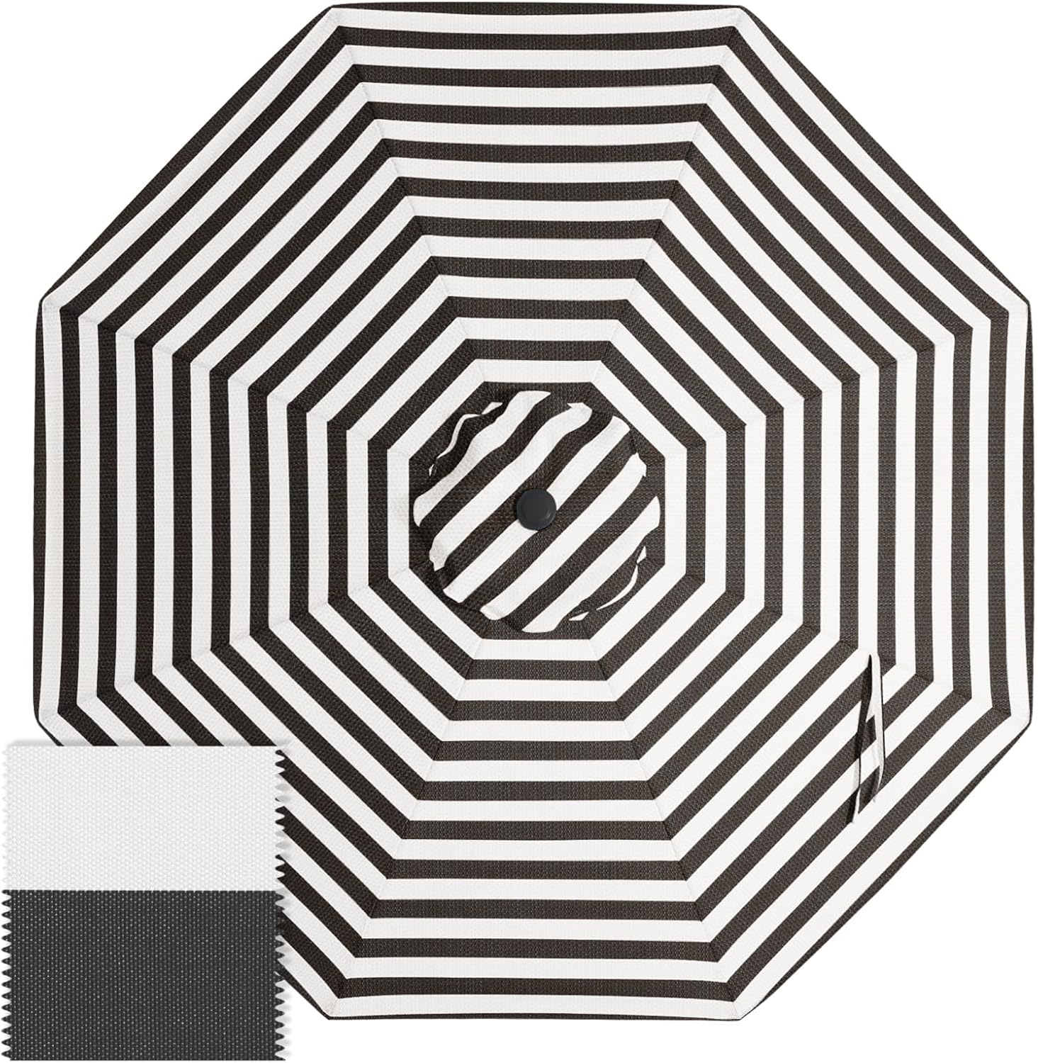 ABCCANOPY 9FT Patio Umbrella Replacement Canopy Only OLIFEN 5-Year Non Fading