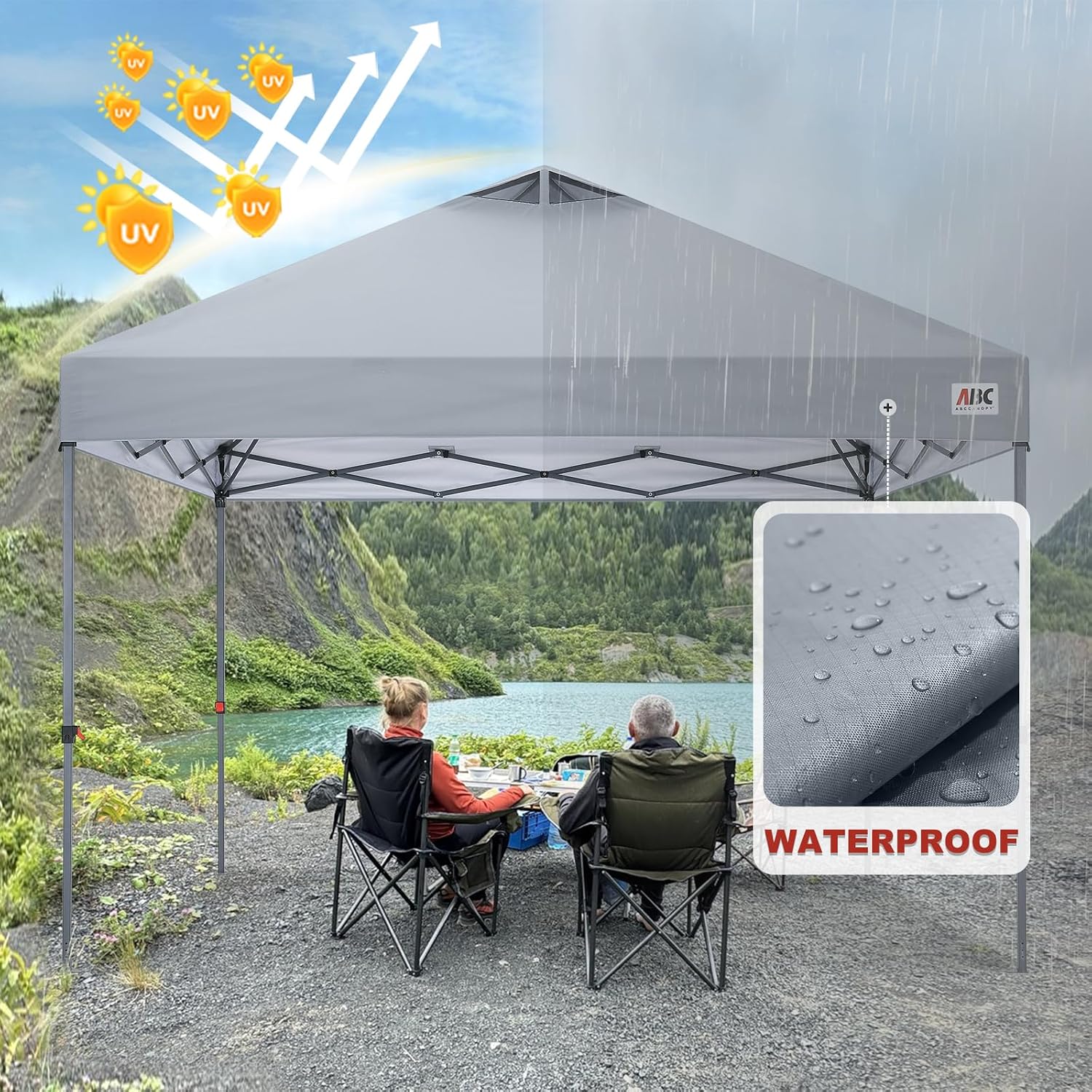 ABCCANOPY 10x10 Replacement Canopy Top Cover with Air Vent
