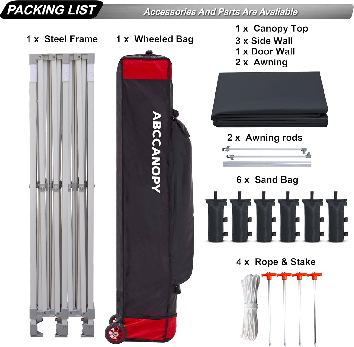 S1 Nova Base® - Lite Commercial Pop Up Canopy Tent with Awning