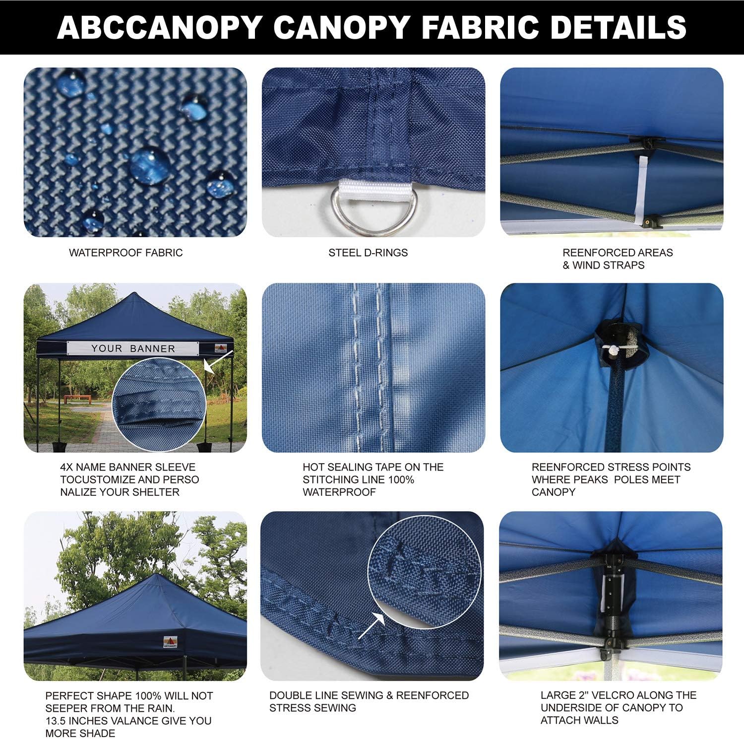 S1 Nova Base® - Lite Commercial Pop Up Canopy Tent with Window Sidewalls 4-Pack