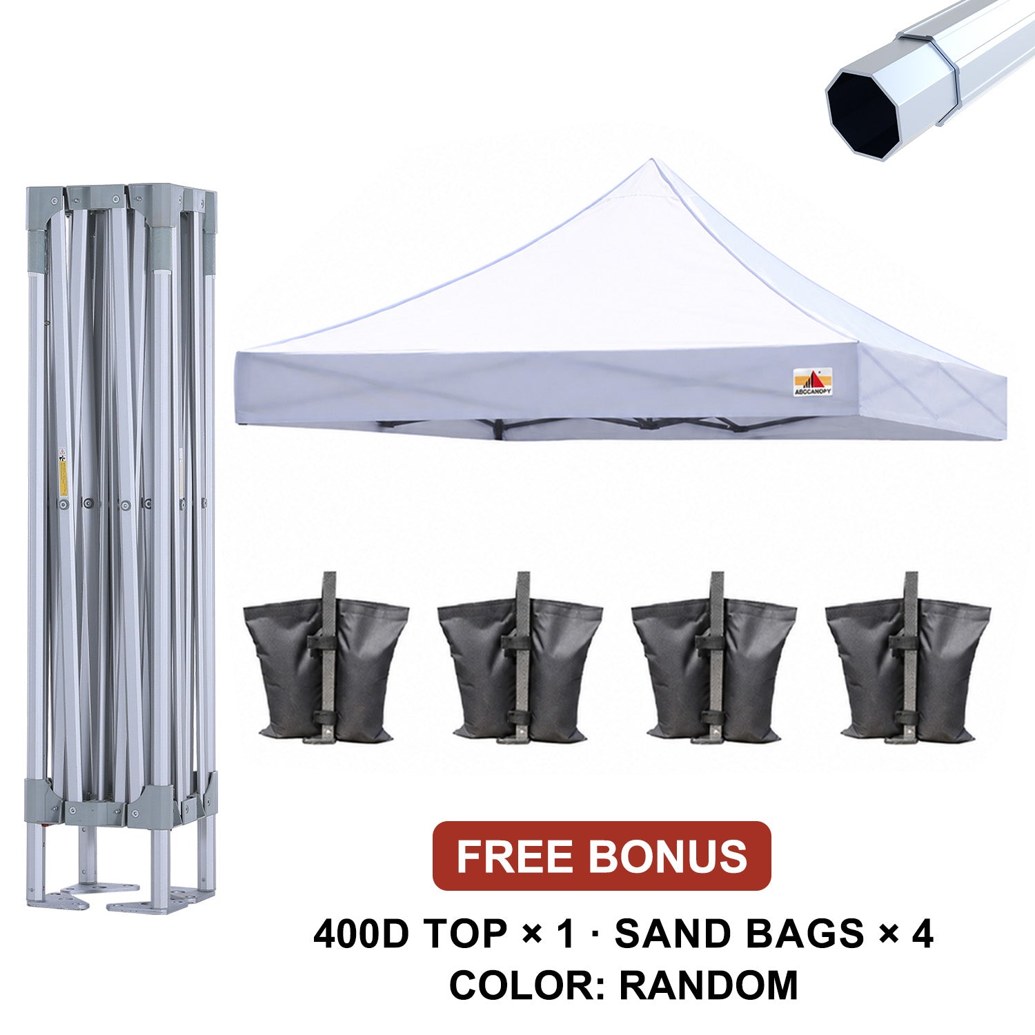 ABCCANOPY S4 Alpine Master Octagonal Aluminum Replacement Canopy Frame Only- 10x10, 10x15, 10x20