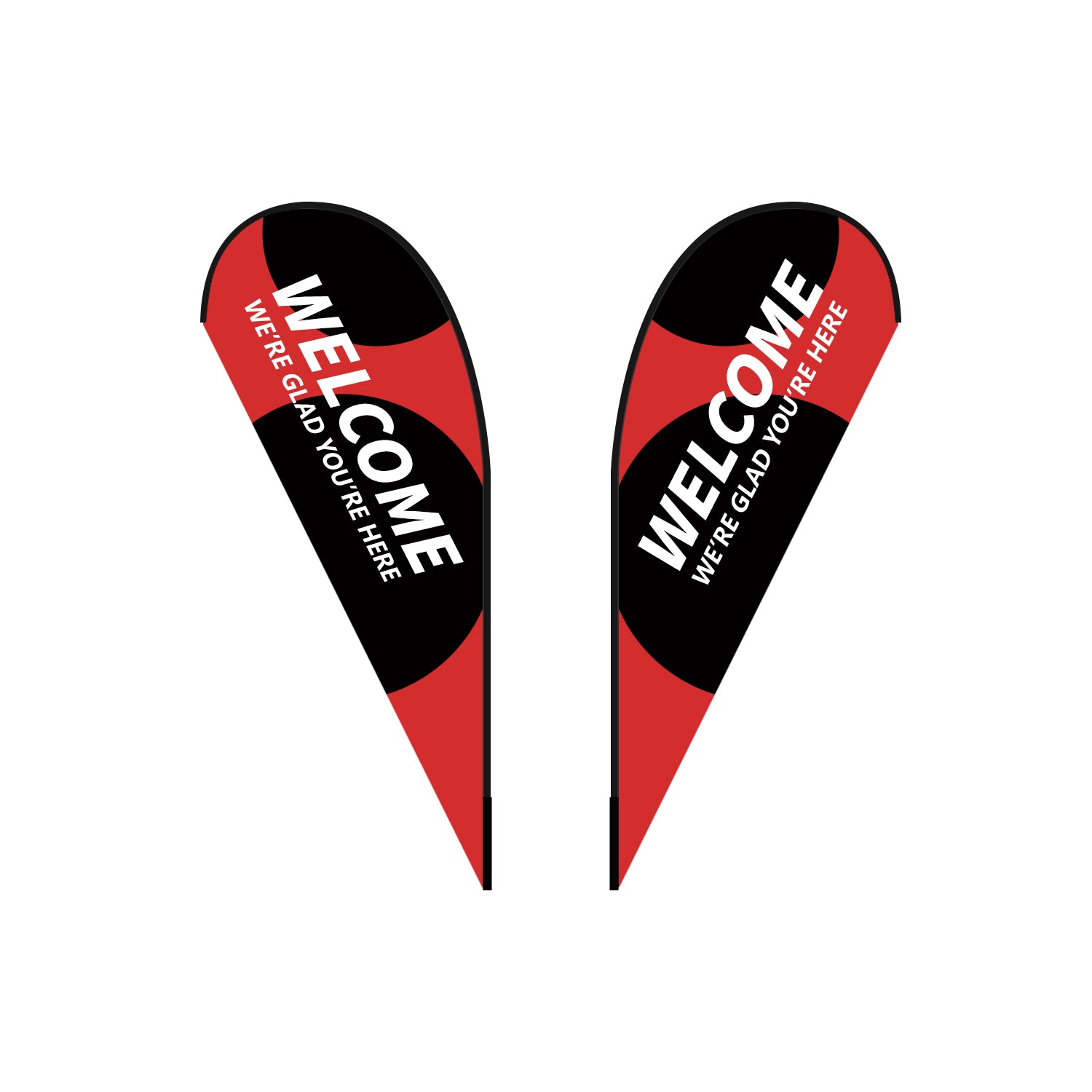 ABCCANOPY Custom Feather Blade Flag Advertising 8FT/10FT/12FT (Flag Only)