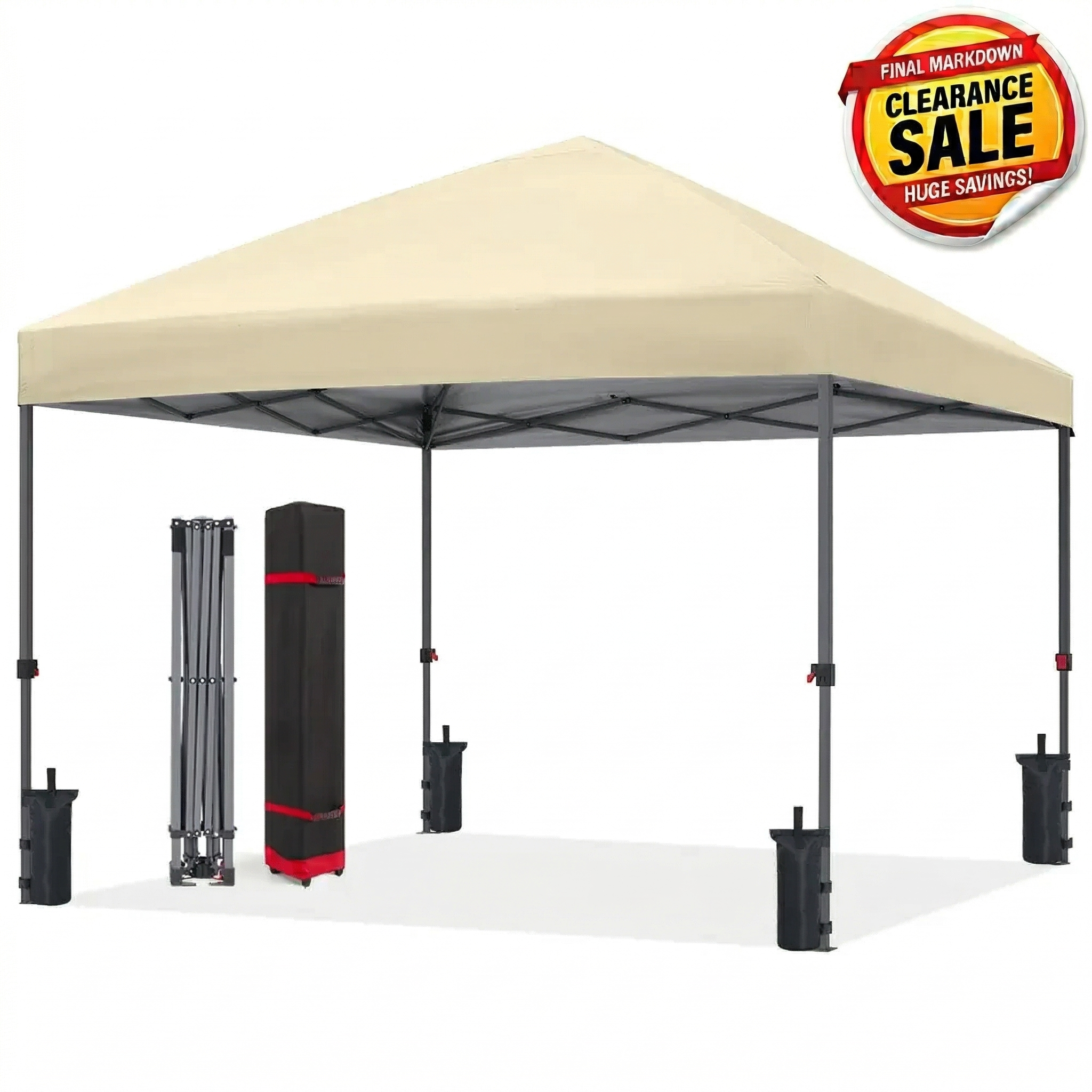 ABCCANOPY 10x10 Outdoor Pop Up Canopy Tent (Low Crest™)