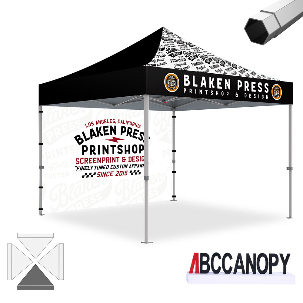 ABCCANOPY Custom Canopy Tent Heavy Duty Pop Up Shelter (S1 Nova Base™-Frame) - 8x8, 10x10, 10x15, 10x20