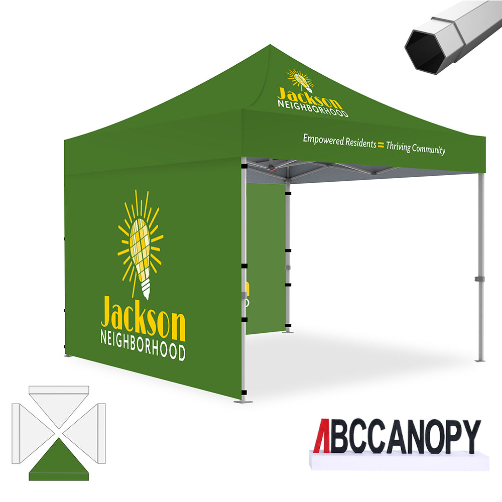 ABCCANOPY Custom Canopy Tent Heavy Duty Pop Up Shelter (S1 Nova Base™-Frame) - 8x8, 10x10, 10x15, 10x20