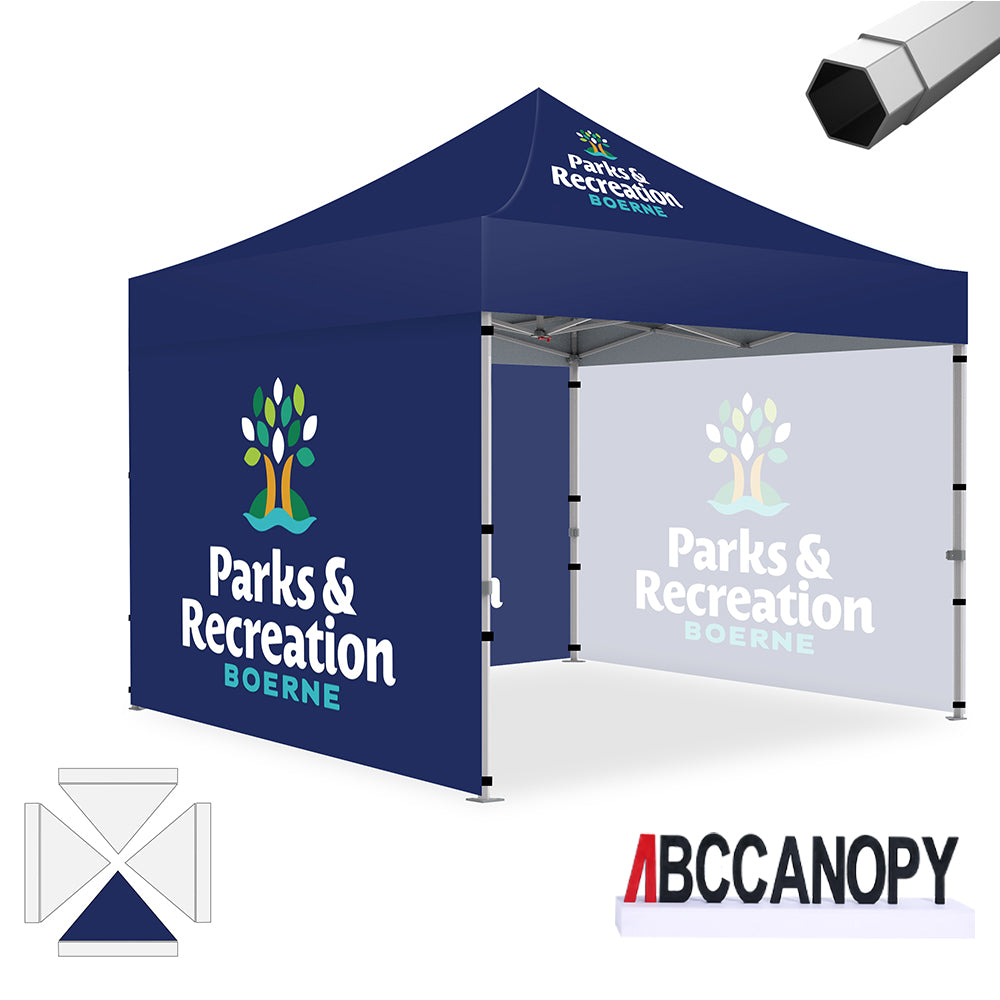 ABCCANOPY Custom Canopy Tent Heavy Duty Pop Up Shelter (S1 Nova Base™-Frame) - 8x8, 10x10, 10x15, 10x20