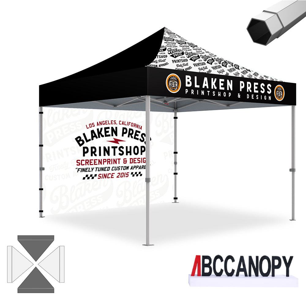 ABCCANOPY Custom Canopy Tent Heavy Duty Pop Up Shelter (S1 Nova Base™-Frame) - 8x8, 10x10, 10x15, 10x20