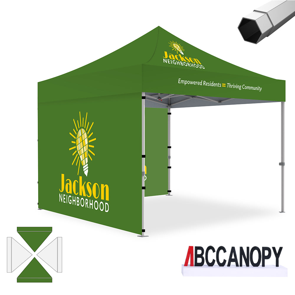 ABCCANOPY Custom Canopy Tent Heavy Duty Pop Up Shelter (S1 Nova Base™-Frame) - 8x8, 10x10, 10x15, 10x20